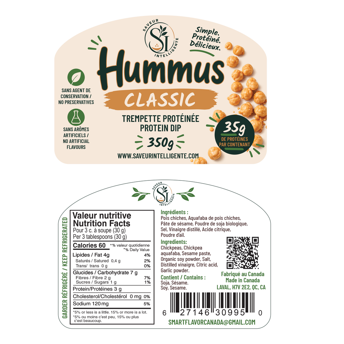 Intelligent Protein Hummus - Classic