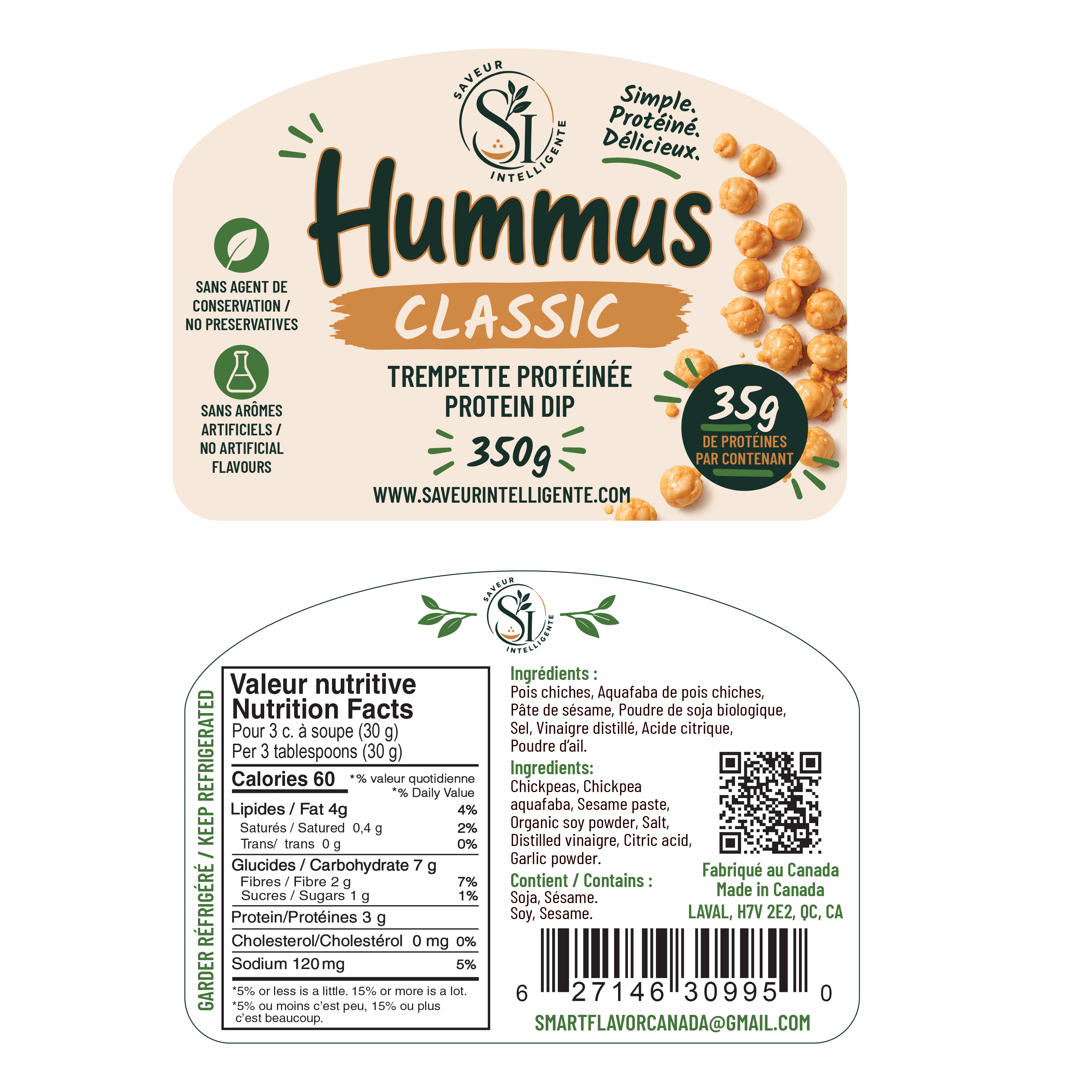 Intelligent Protein Hummus - Classic